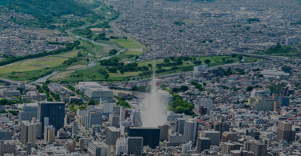 現地周辺航空写真