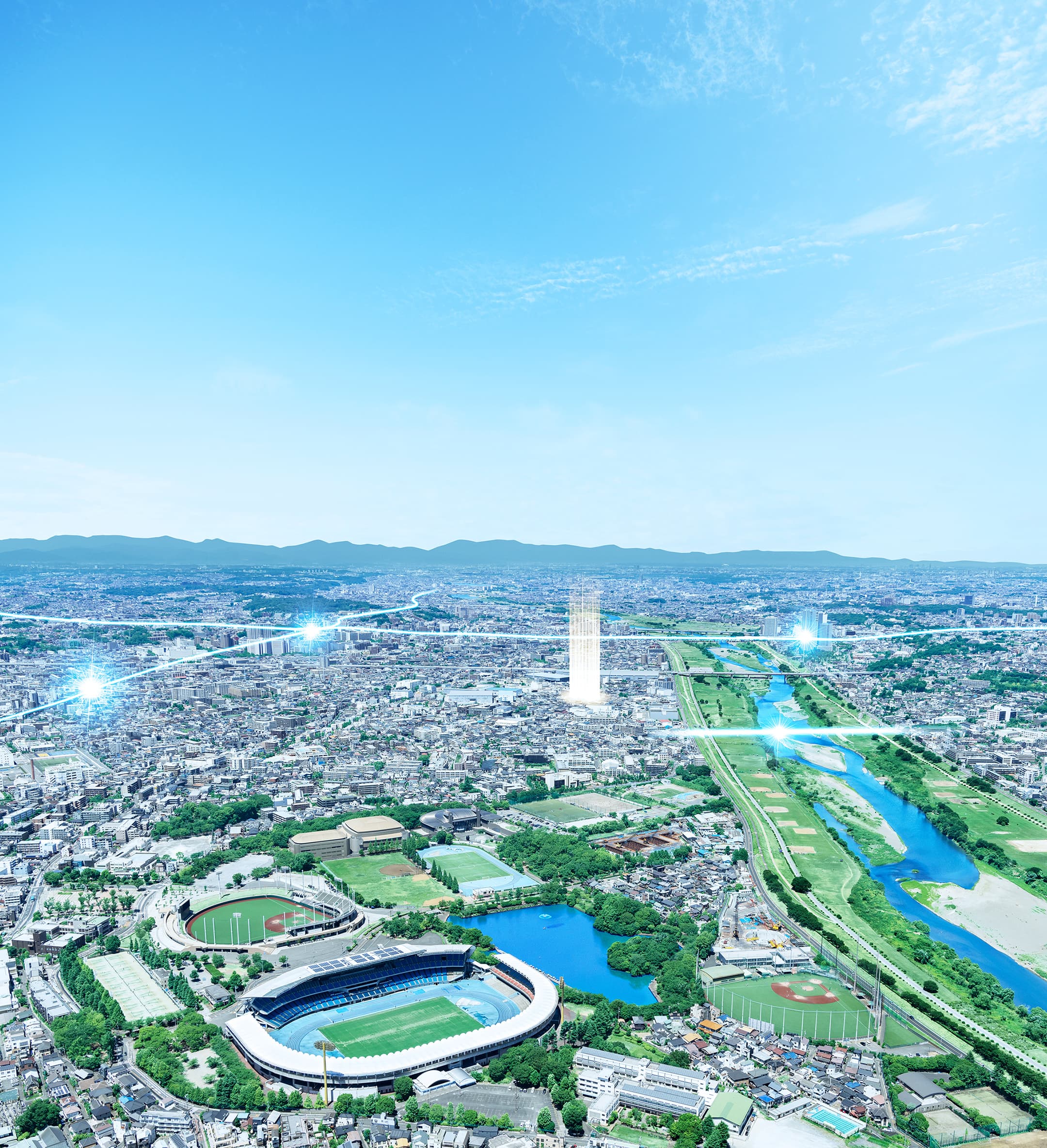 ※現地7階相当からの眺望写真(2023年9月撮影)