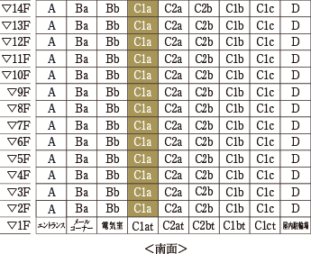 立面図 C1a TYPE