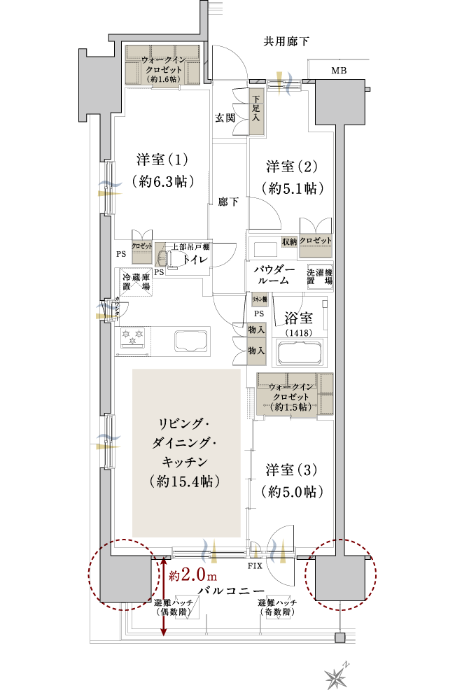 A TYPE 間取り図