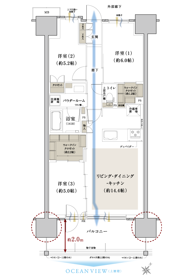 C1a TYPE 間取り図
