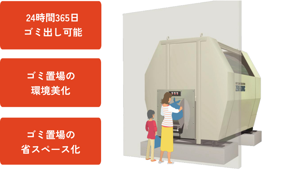 24時間ゴミ出し可能