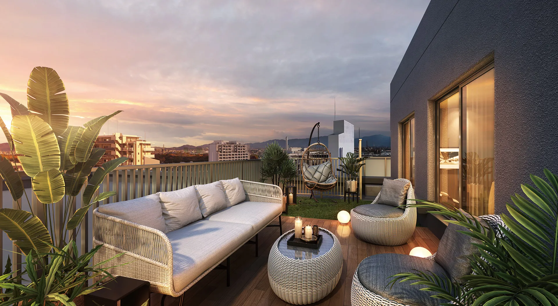 ルーフバルコニー完成予想図