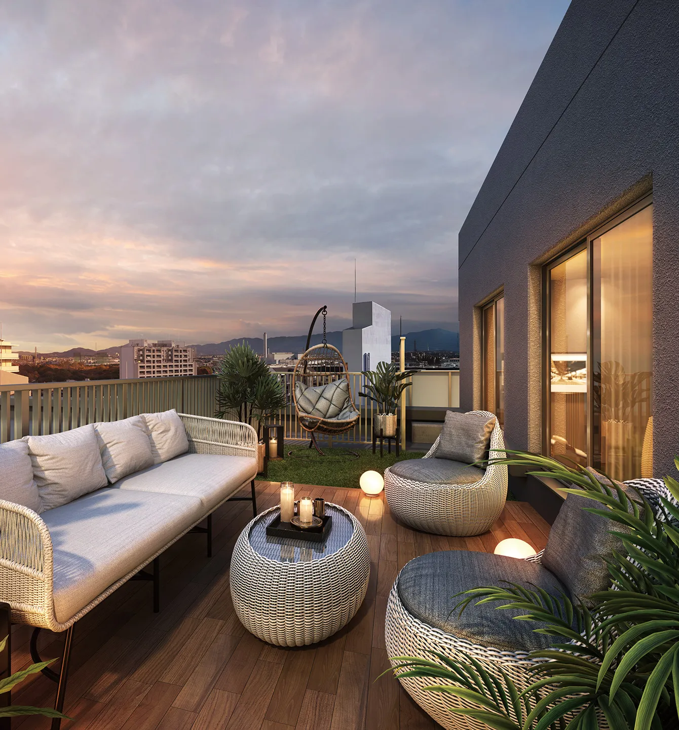 ルーフバルコニー完成予想図