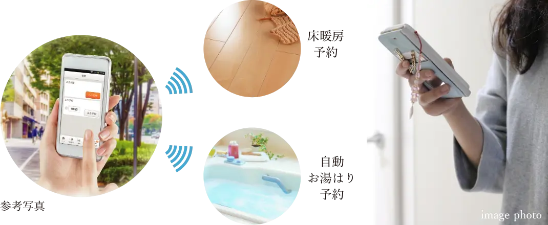 無線LAN機能付給湯リモコン
