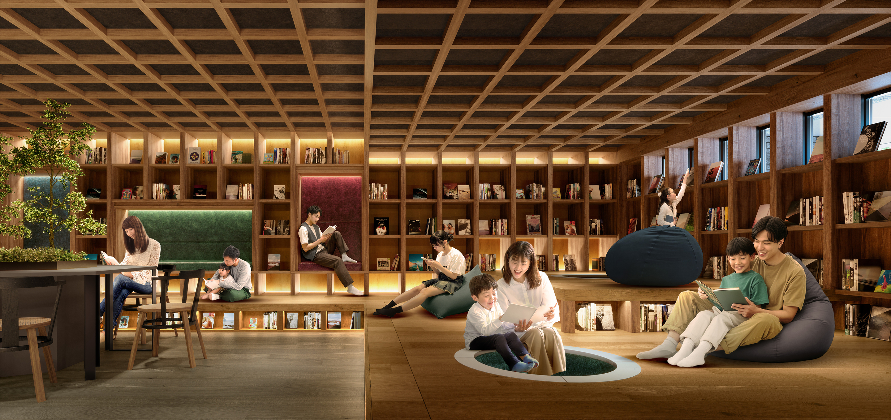 ほんのラウンジ完成予想CG