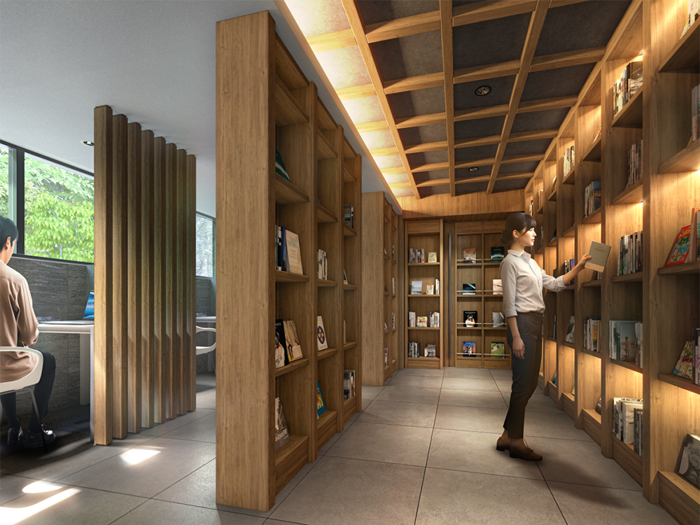 ほんの廊下完成予想CG