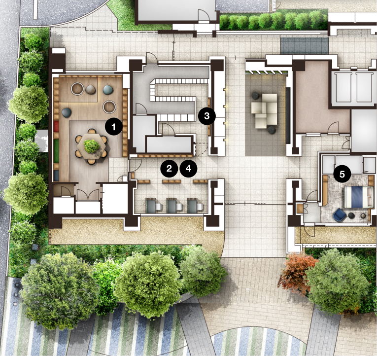 敷地配置イラスト