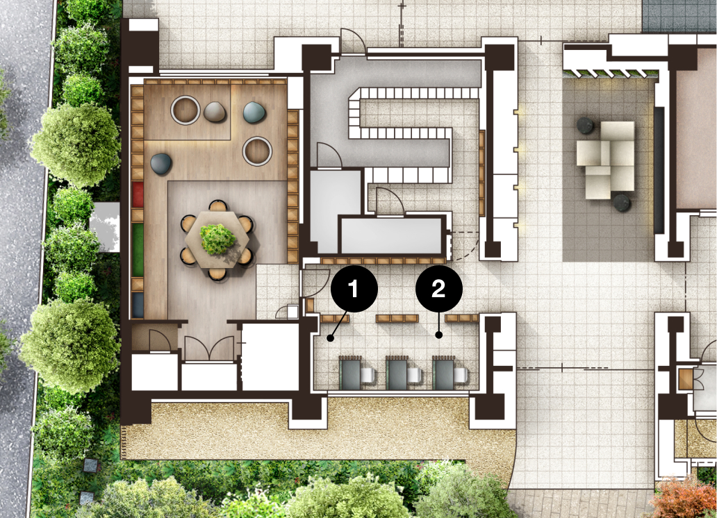 敷地配置図イラスト