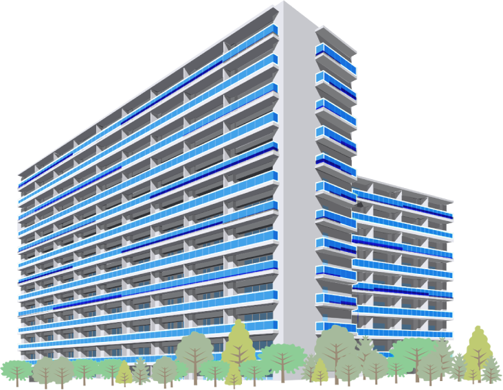 マンション外観 イラスト