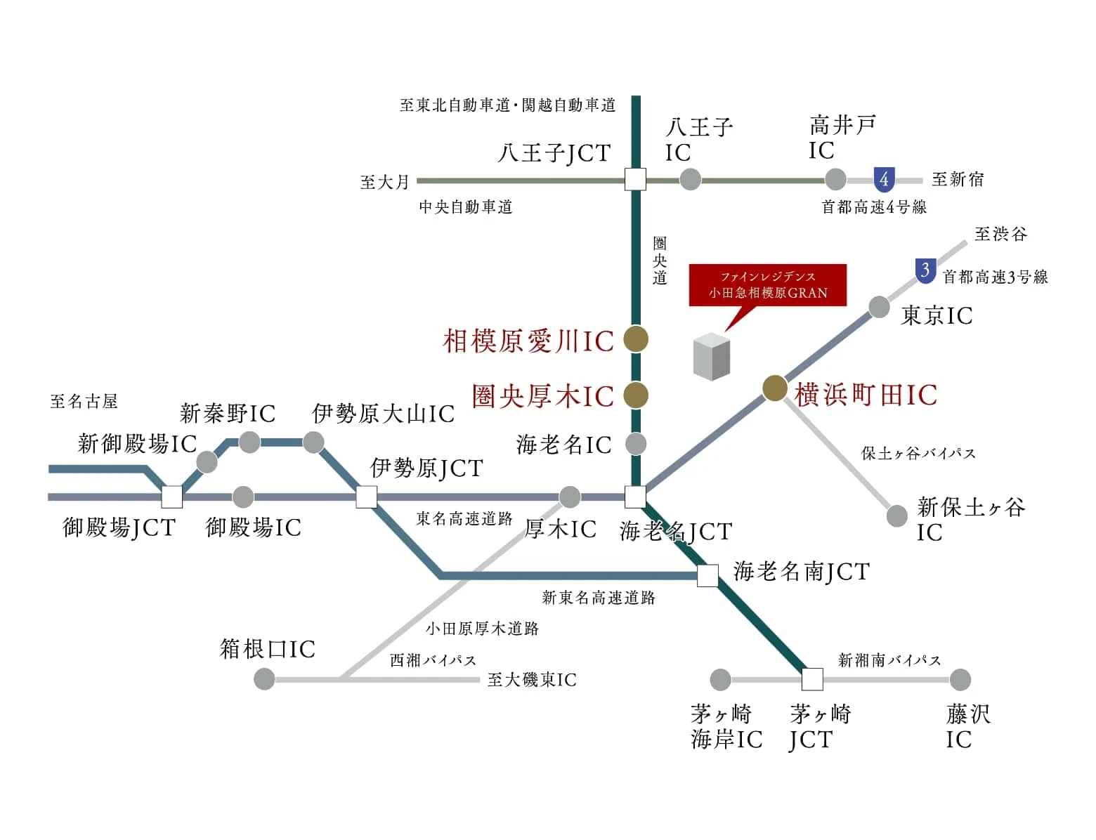 カーアクセス 道路図